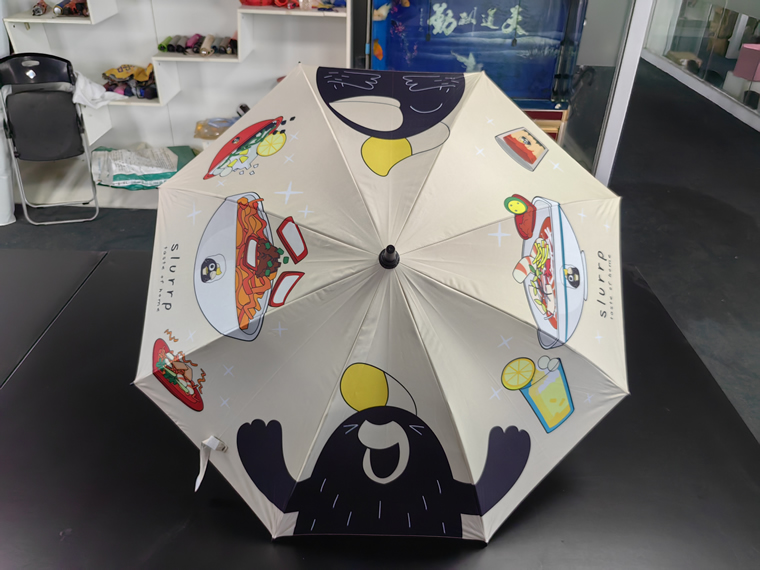 餐品品牌广告雨伞